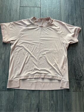 Adidas by Stella McCartney Pale Pink Short Sleeve Athletic Tee